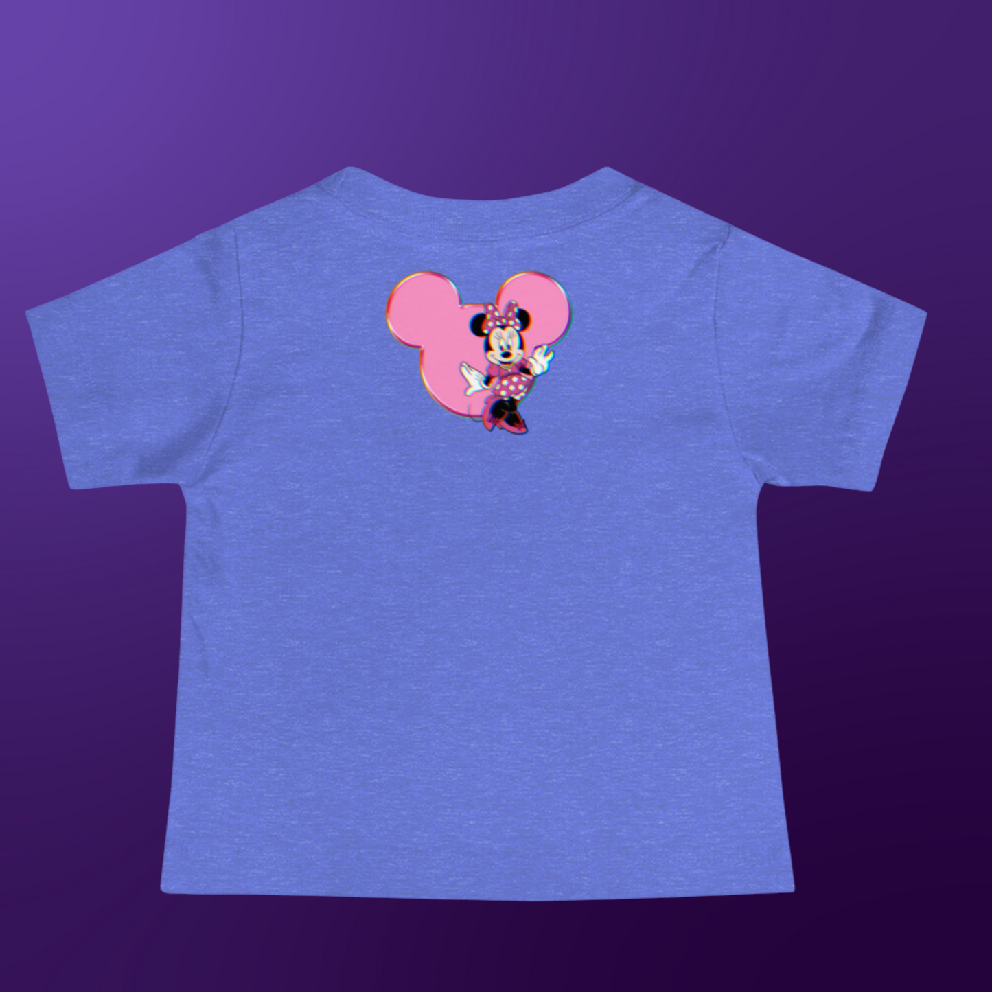 Designer Minnie-Mouse Baby Jersey Short Sleeve Tee | Available in Multiple Colors | Design on Front & Back