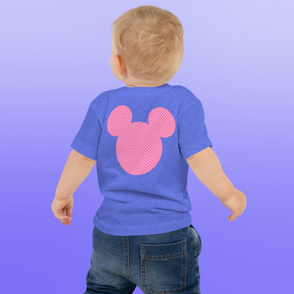 Designer Minnie-Mouse Baby Jersey Short Sleeve Tee | Available in Multiple Colors | Design on Front & Back