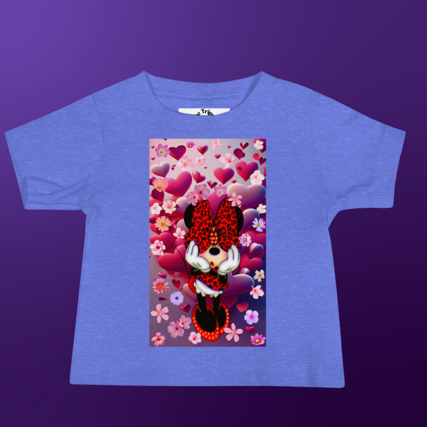 Designer Minnie-Mouse Baby Jersey Short Sleeve Tee | Available in Multiple Colors | Design on Front & Back