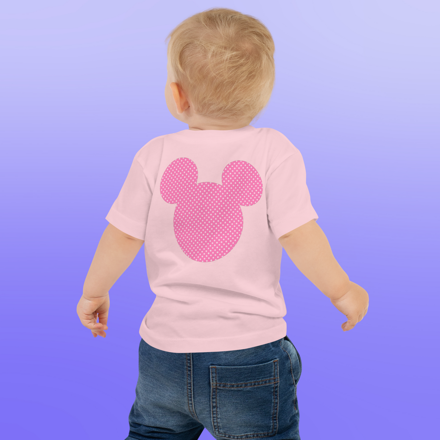 Designer Minnie-Mouse Baby Jersey Short Sleeve Tee | Available in Multiple Colors | Design on Front & Back