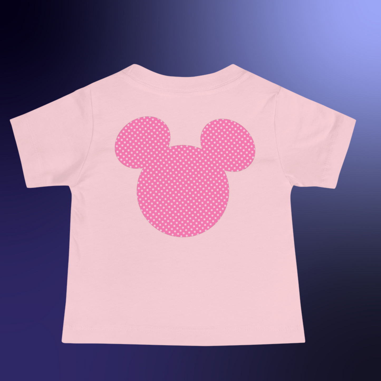 Designer Minnie-Mouse Baby Jersey Short Sleeve Tee | Available in Multiple Colors | Design on Front & Back