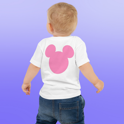 Designer Minnie-Mouse Baby Jersey Short Sleeve Tee | Available in Multiple Colors | Design on Front & Back