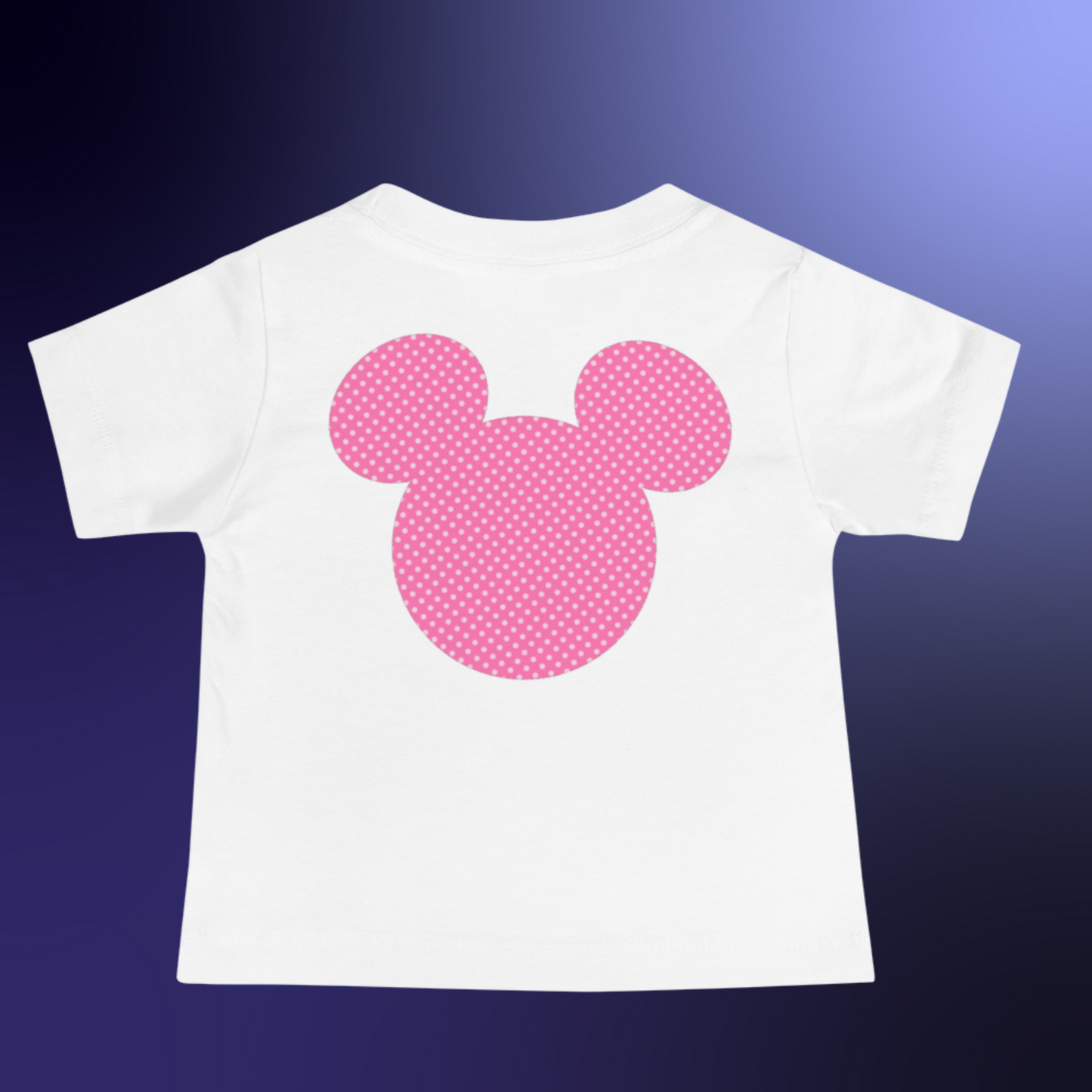 Designer Minnie-Mouse Baby Jersey Short Sleeve Tee | Available in Multiple Colors | Design on Front & Back