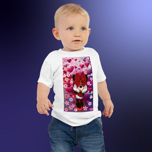 Designer Minnie-Mouse Baby Jersey Short Sleeve Tee | Available in Multiple Colors | Design on Front & Back