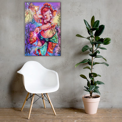 Ganesh Dancing Large Canvas | Limited Edition Design