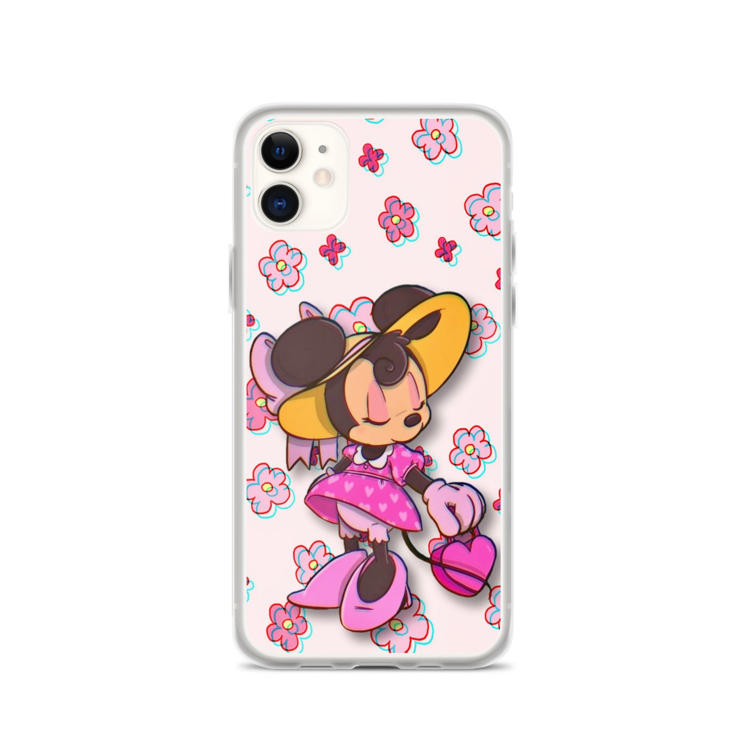 Designer Minnie-Mouse iPhone® Clear Case | Available for most iPhone® models | Wireless Charging Compatible