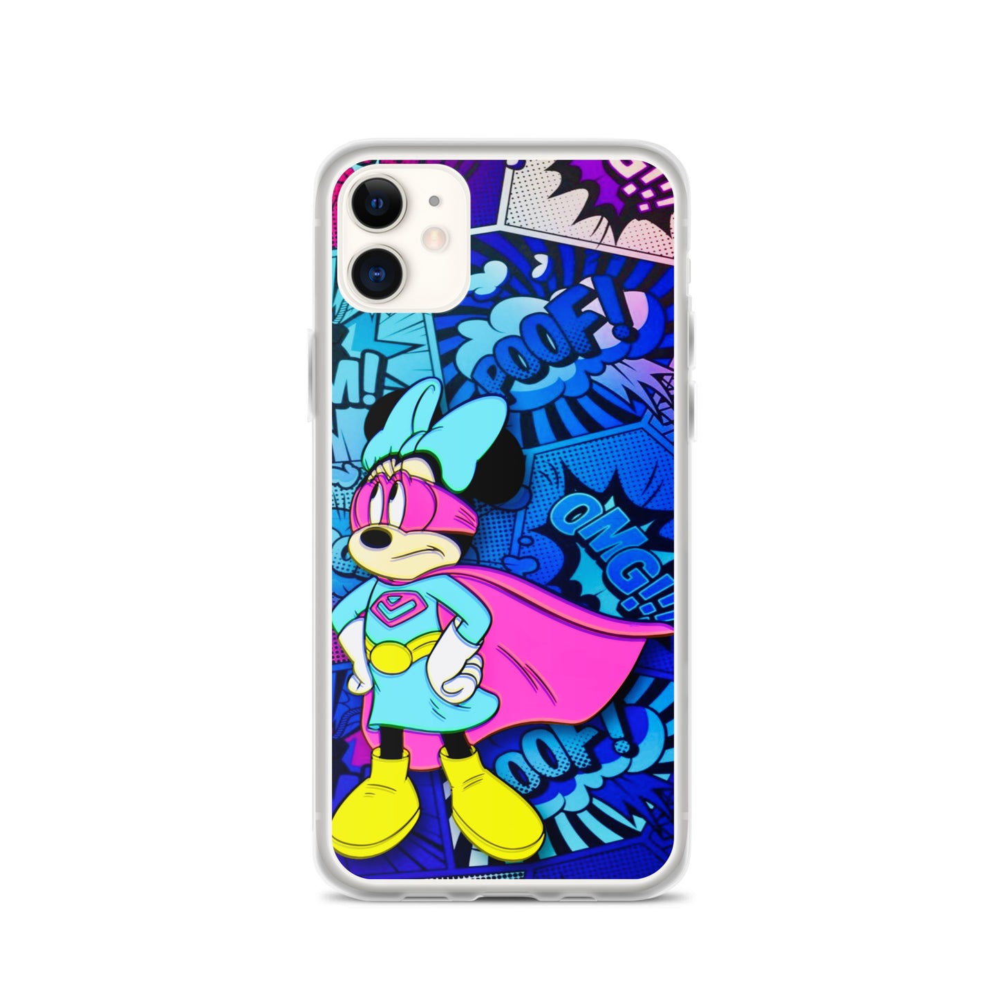 Designer Minnie-Mouse iPhone® Clear Case | Available for most iPhone® models | Wireless Charging Compatible