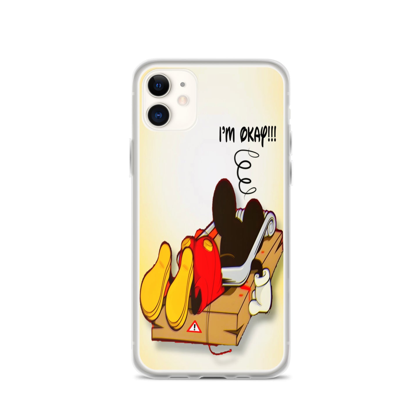 Designer Mickey-Mouse iPhone® Clear Case | Available for most iPhone® models | Wireless Charging Compatible