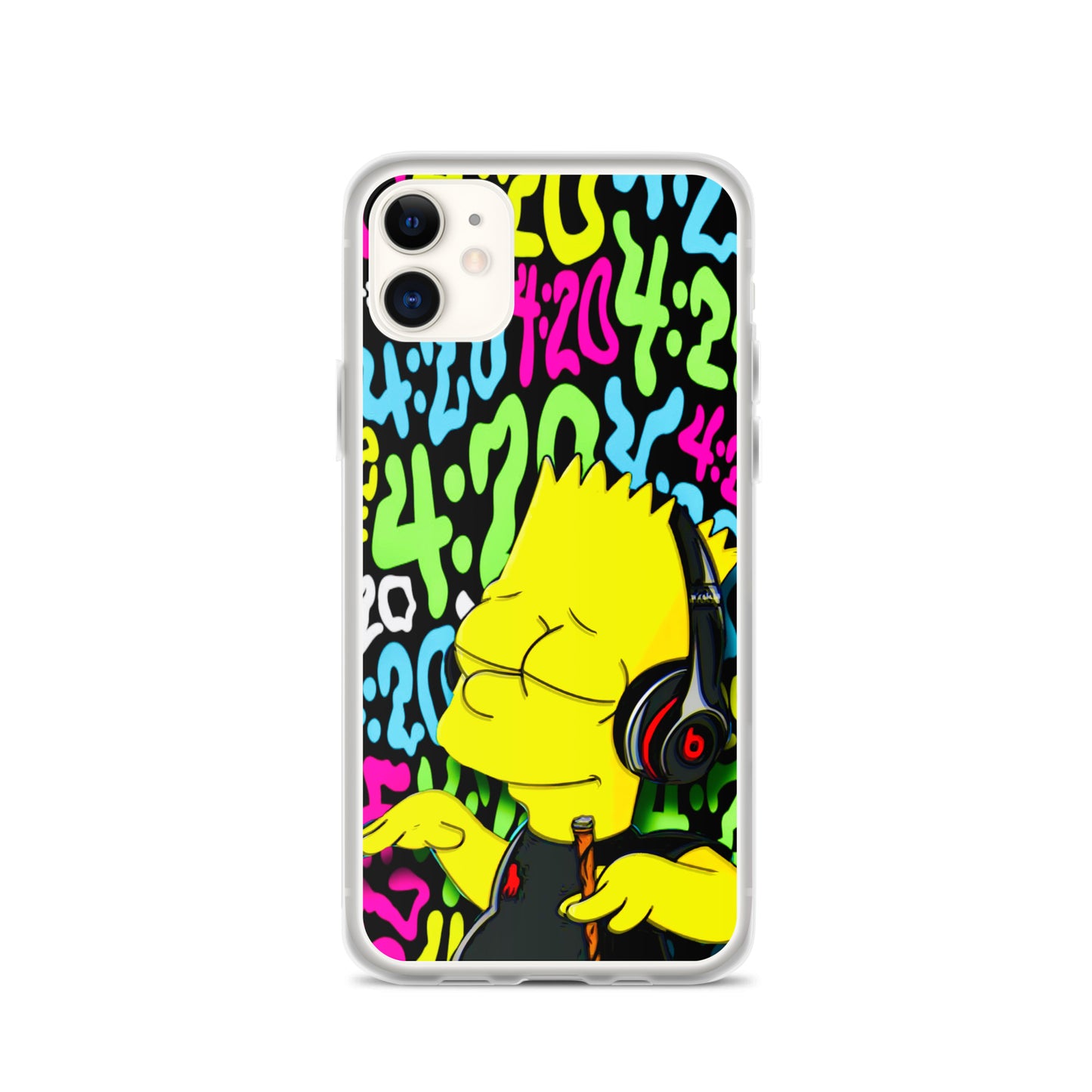 Designer The Simpsons iPhone® Clear Case | Available for most iPhone® models | Wireless Charging Compatible