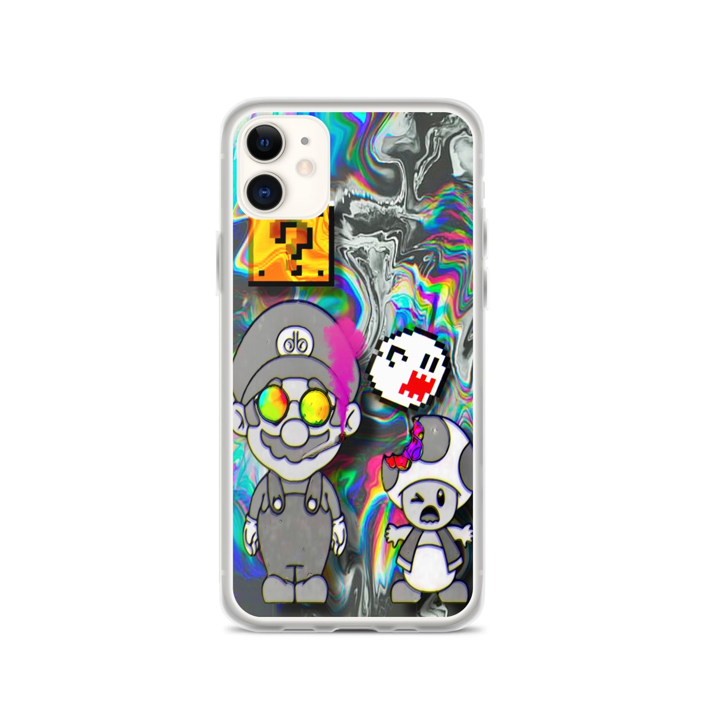 Designer Super-Mario and Toad iPhone® Clear Case | Available for most iPhone® models | Wireless Ch