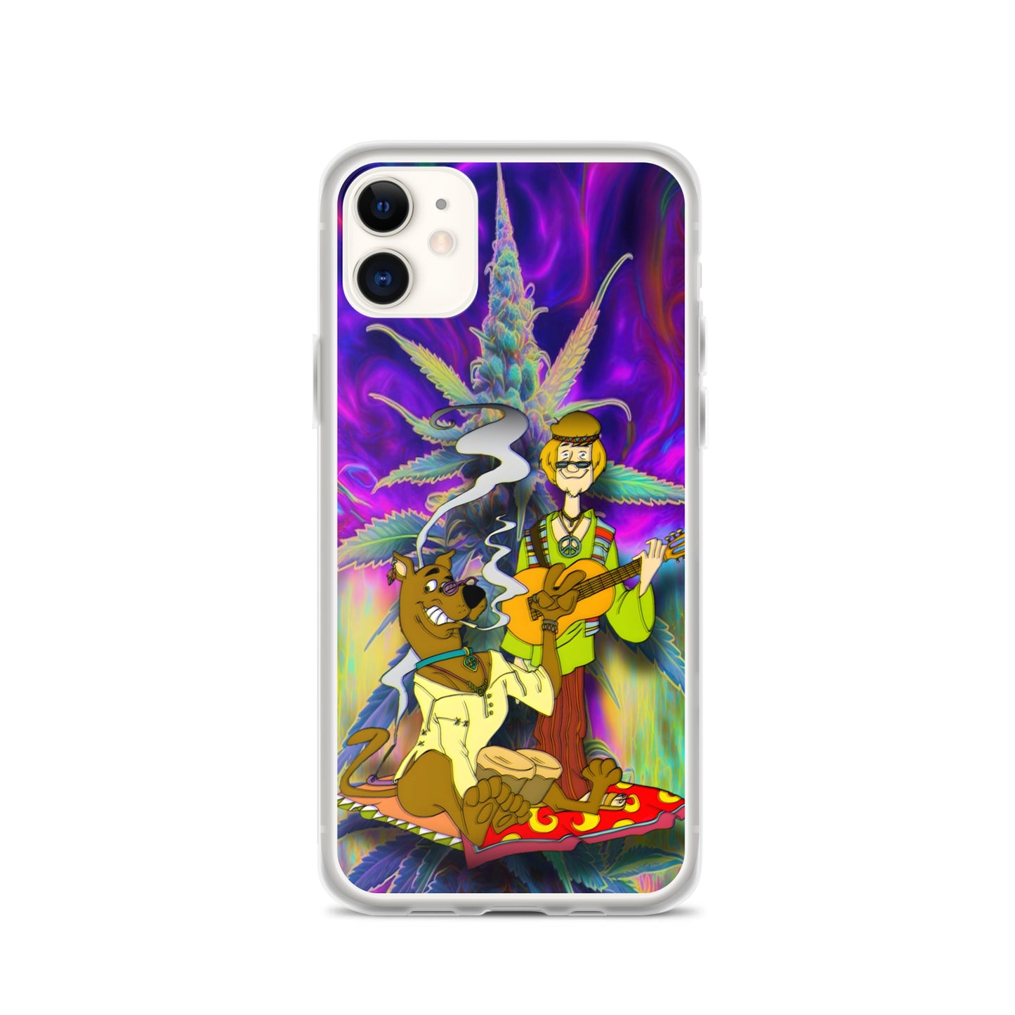 Designer Scooby-Doo and Shaggy iPhone® Clear Case | Available for most iPhone® models | Wireless Charging Compatible