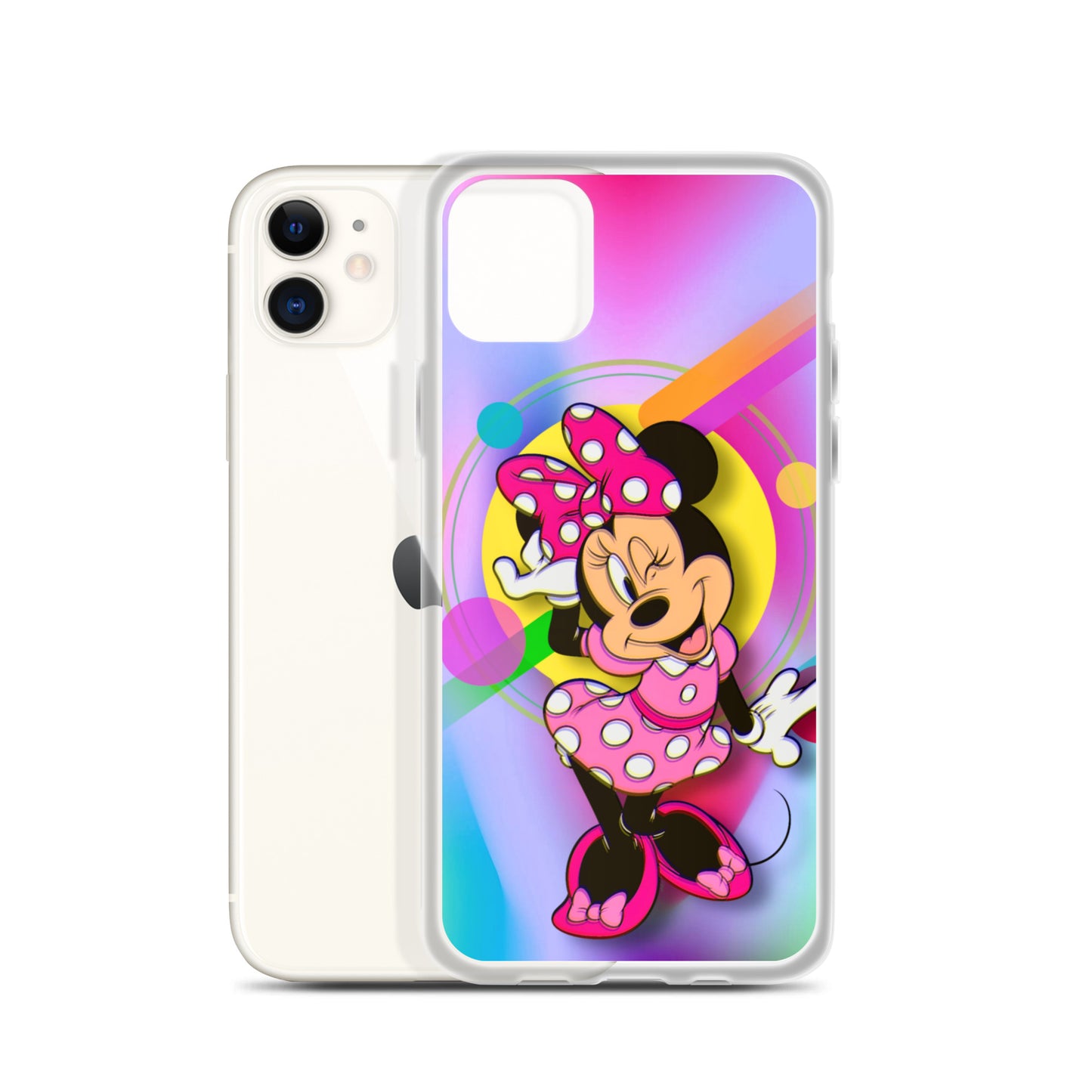 Designer Minnie-Mouse iPhone® Clear Case | Available for most iPhone® models | Wireless Charging Compatible