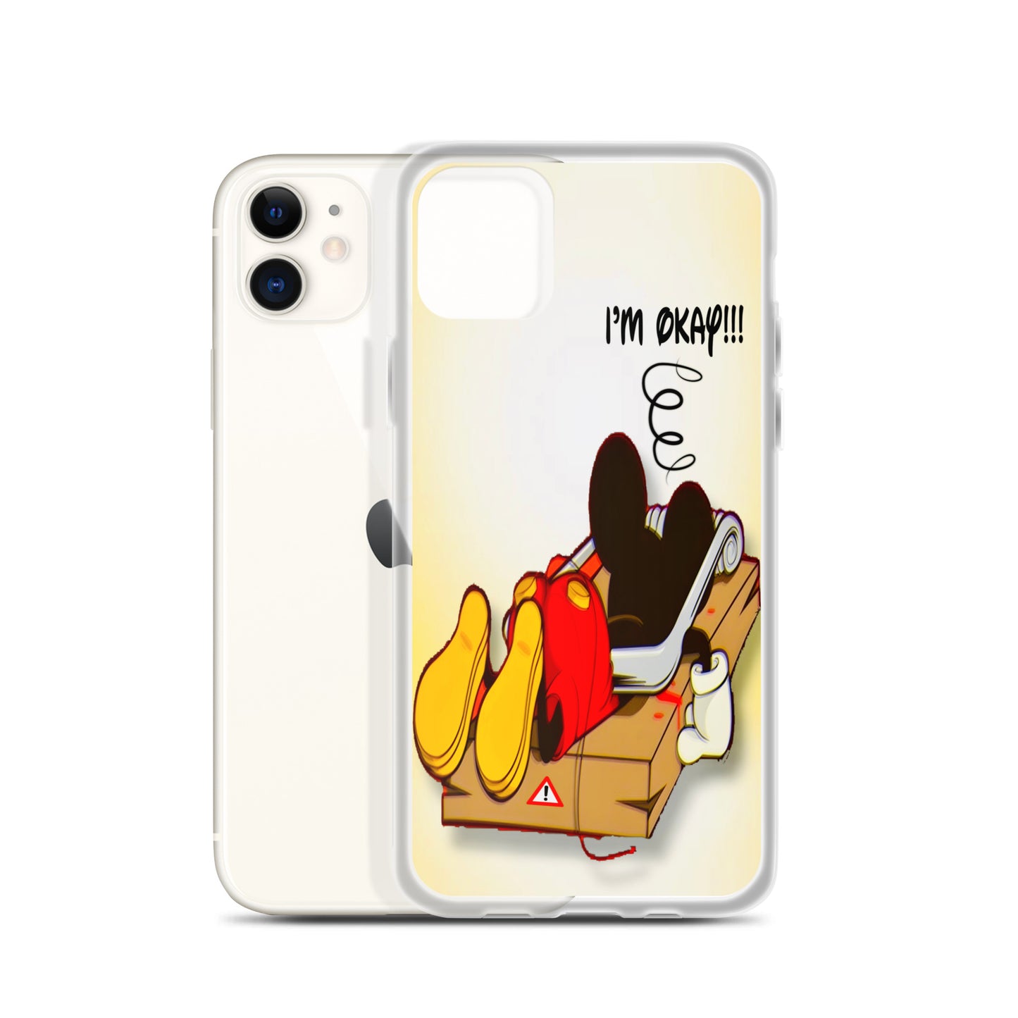 Designer Mickey-Mouse iPhone® Clear Case | Available for most iPhone® models | Wireless Charging Compatible