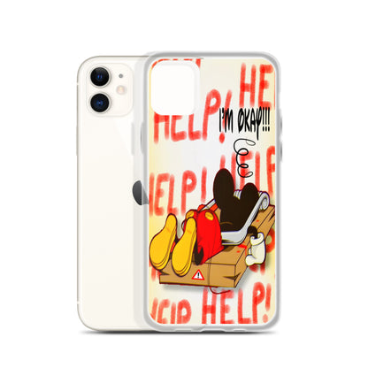 Designer Mickey-Mouse iPhone® Clear Case | Available for most iPhone® models | Wireless Charging Compatible