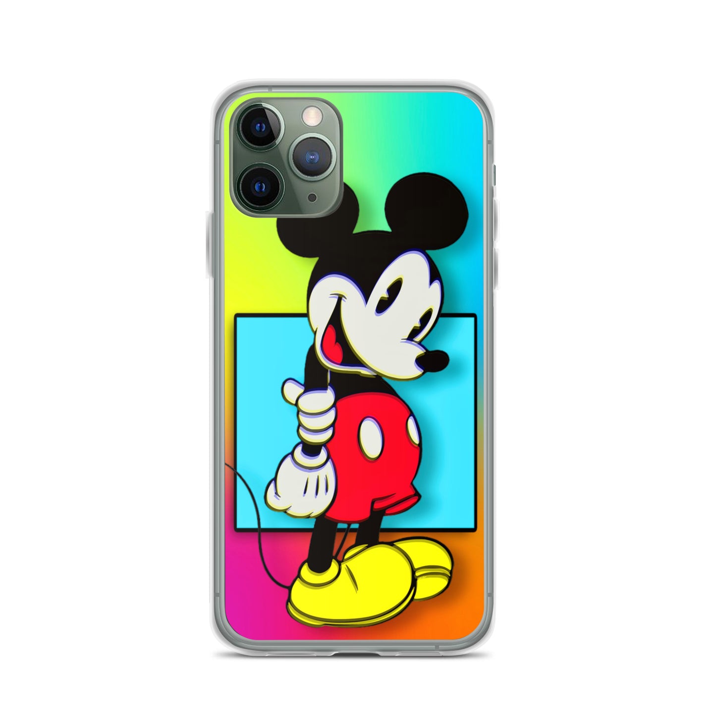 Designer Mickey-Mouse iPhone® Clear Case | Available for most iPhone® models | Wireless Charging Compatible