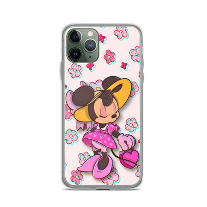 Designer Minnie-Mouse iPhone® Clear Case | Available for most iPhone® models | Wireless Charging Compatible