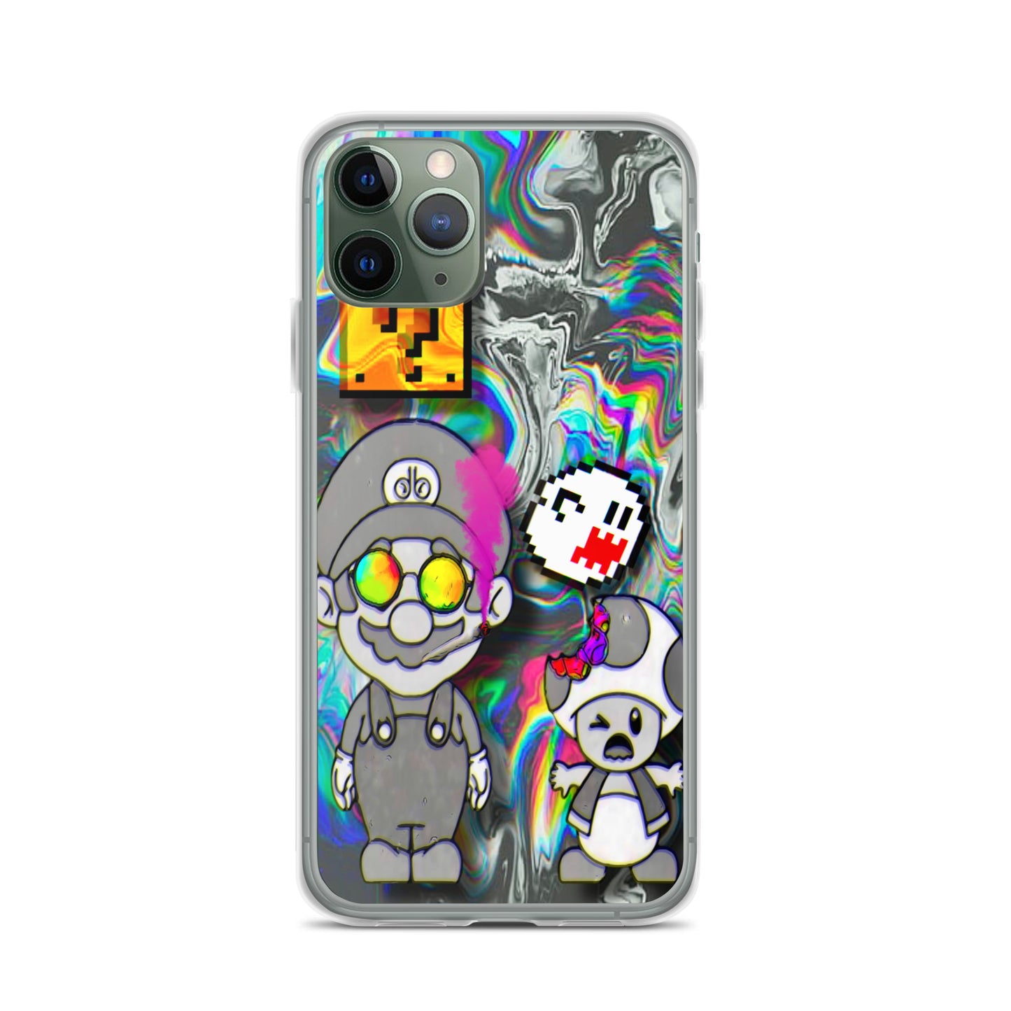 Designer Super-Mario and Toad iPhone® Clear Case | Available for most iPhone® models | Wireless Ch