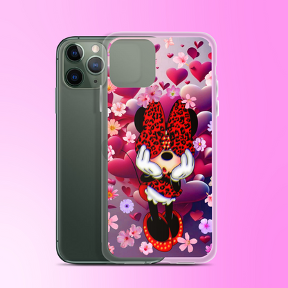 Designer Minnie-Mouse iPhone® Clear Case | Available for most iPhone® models | Wireless Charging Compatible