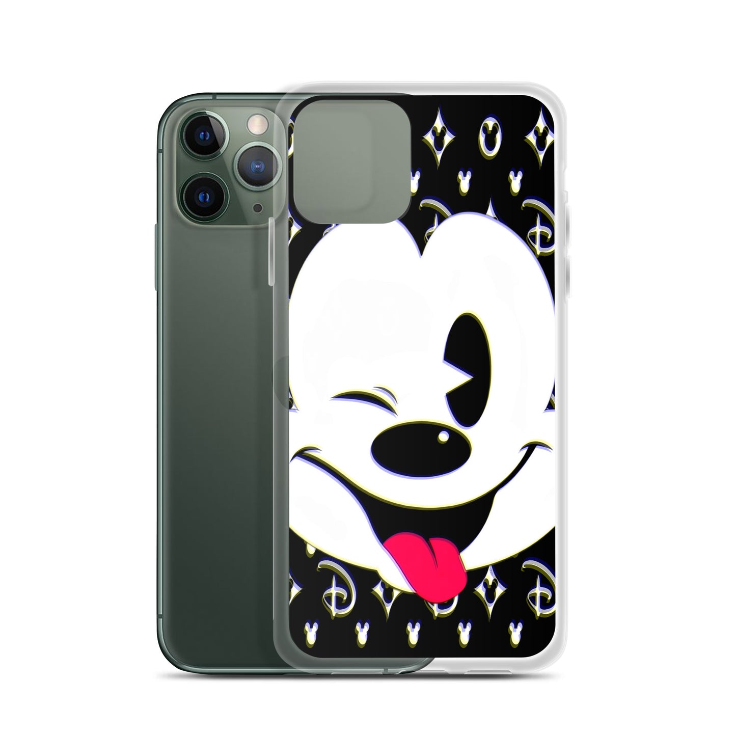 Designer Mickey-Mouse iPhone® Clear Case | Available for most iPhone® models | Wireless Charging Compatible