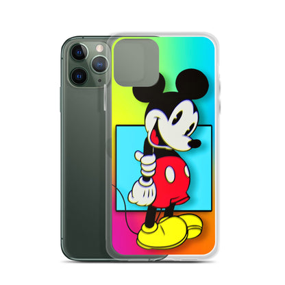 Designer Mickey-Mouse iPhone® Clear Case | Available for most iPhone® models | Wireless Charging Compatible