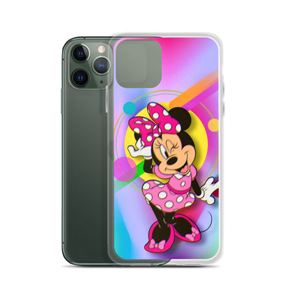 Designer Minnie-Mouse iPhone® Clear Case | Available for most iPhone® models | Wireless Charging Compatible