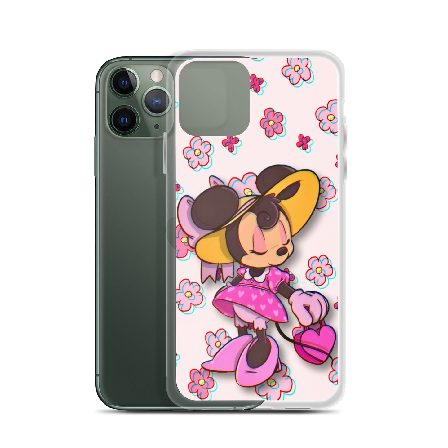 Designer Minnie-Mouse iPhone® Clear Case | Available for most iPhone® models | Wireless Charging Compatible