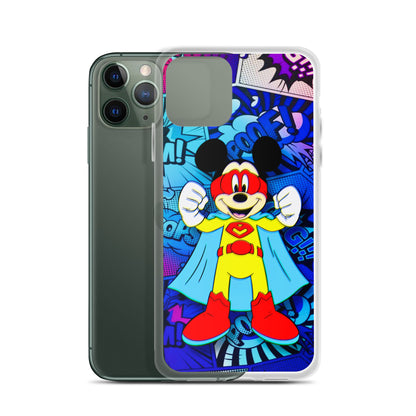 Designer Mickey-Mouse iPhone® Clear Case | Available for most iPhone® models | Wireless Charging Compatible