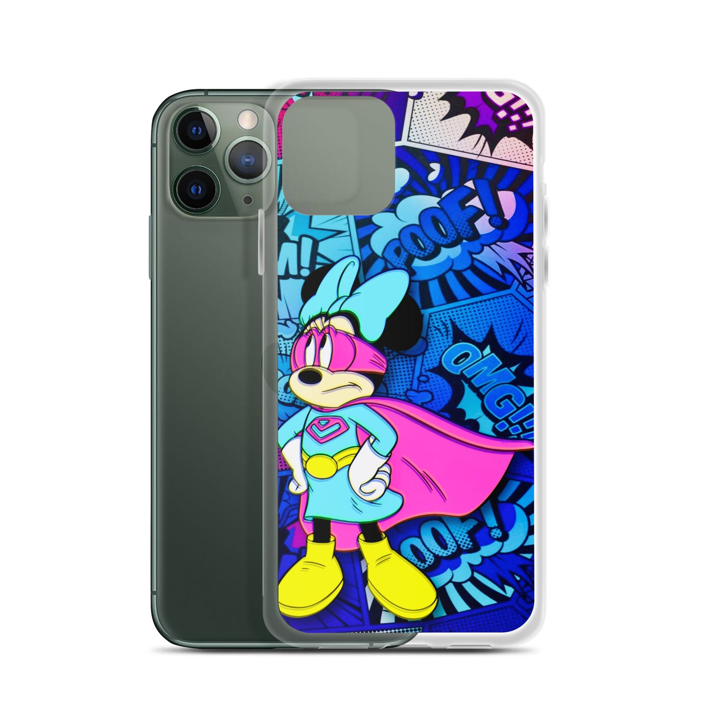 Designer Minnie-Mouse iPhone® Clear Case | Available for most iPhone® models | Wireless Charging Compatible