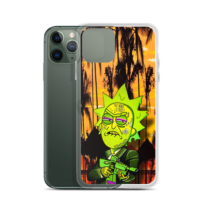 Designer Rick and Morty iPhone® Clear Case | Available for most iPhone® models | Wireless Charging Compatible