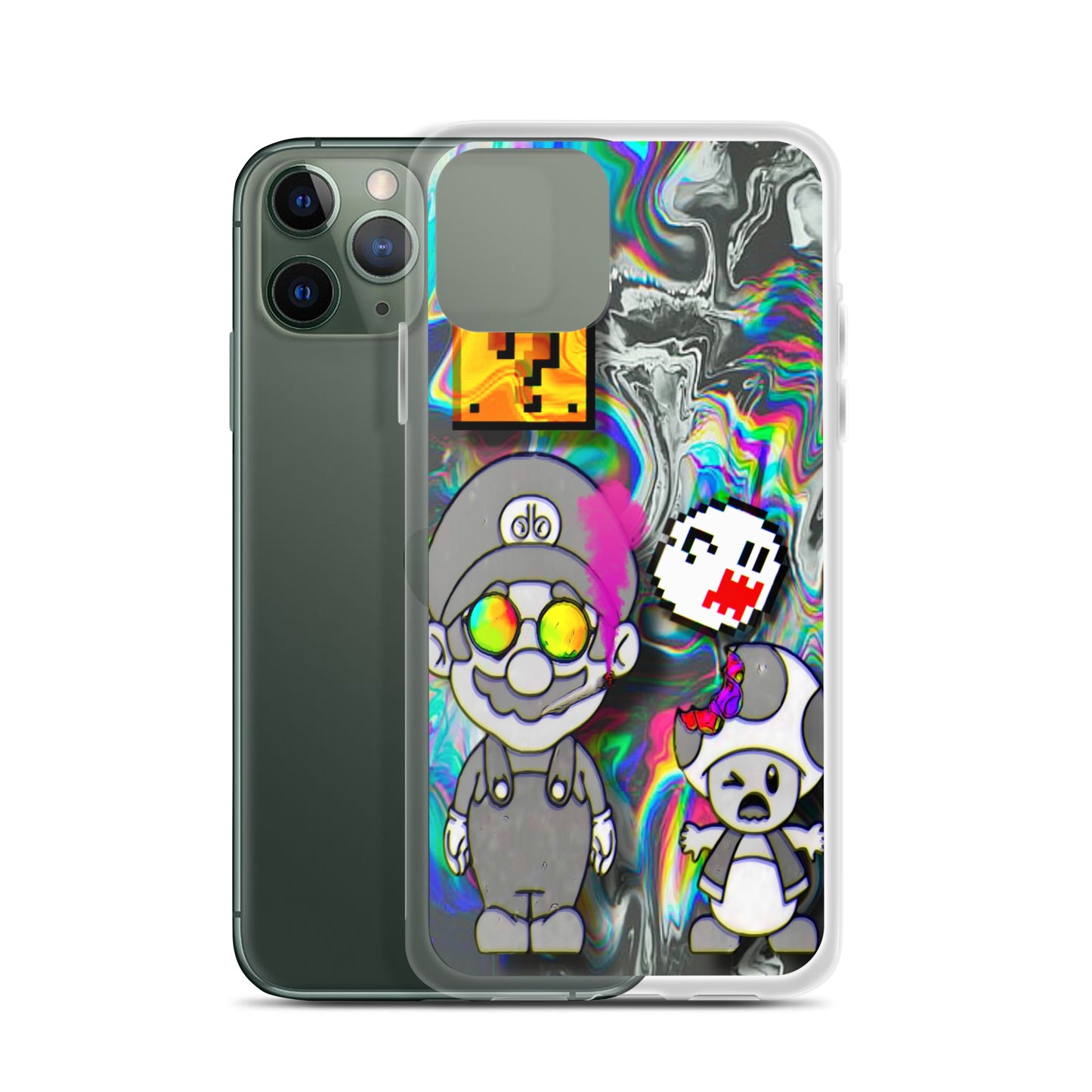 Designer Super-Mario and Toad iPhone® Clear Case | Available for most iPhone® models | Wireless Ch