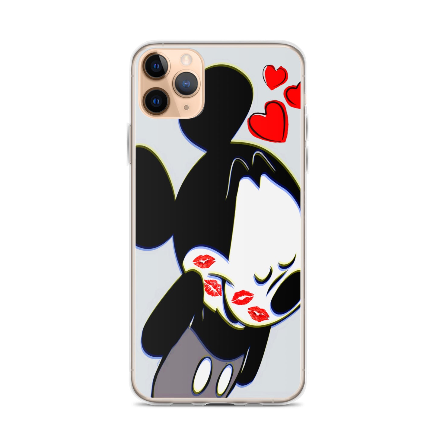 Designer Mickey-Mouse iPhone® Clear Case | Available for most iPhone® models | Wireless Charging Compatible