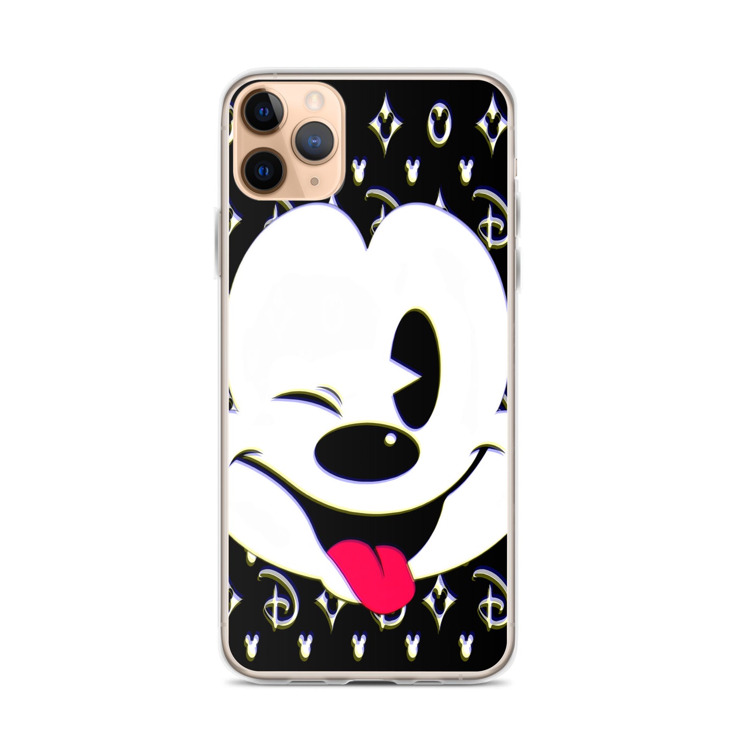 Designer Mickey-Mouse iPhone® Clear Case | Available for most iPhone® models | Wireless Charging Compatible