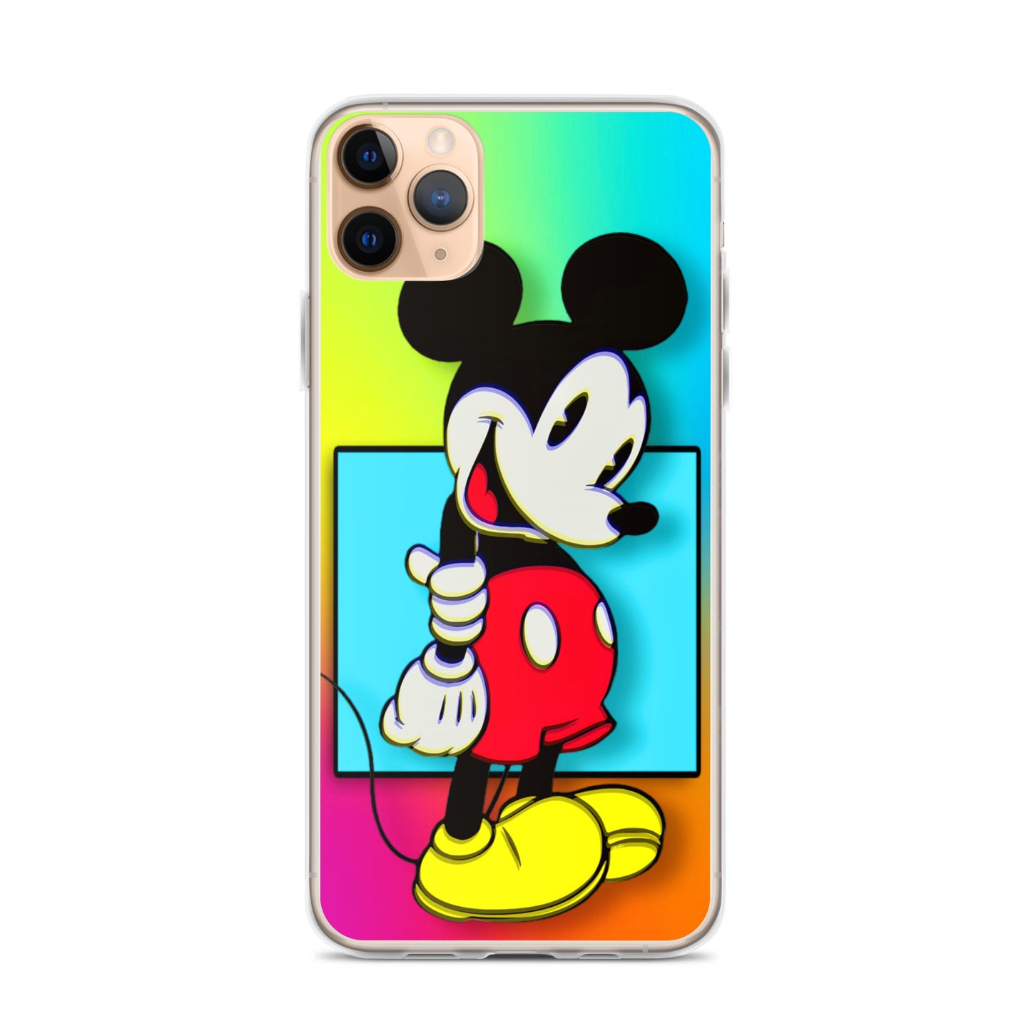 Designer Mickey-Mouse iPhone® Clear Case | Available for most iPhone® models | Wireless Charging Compatible