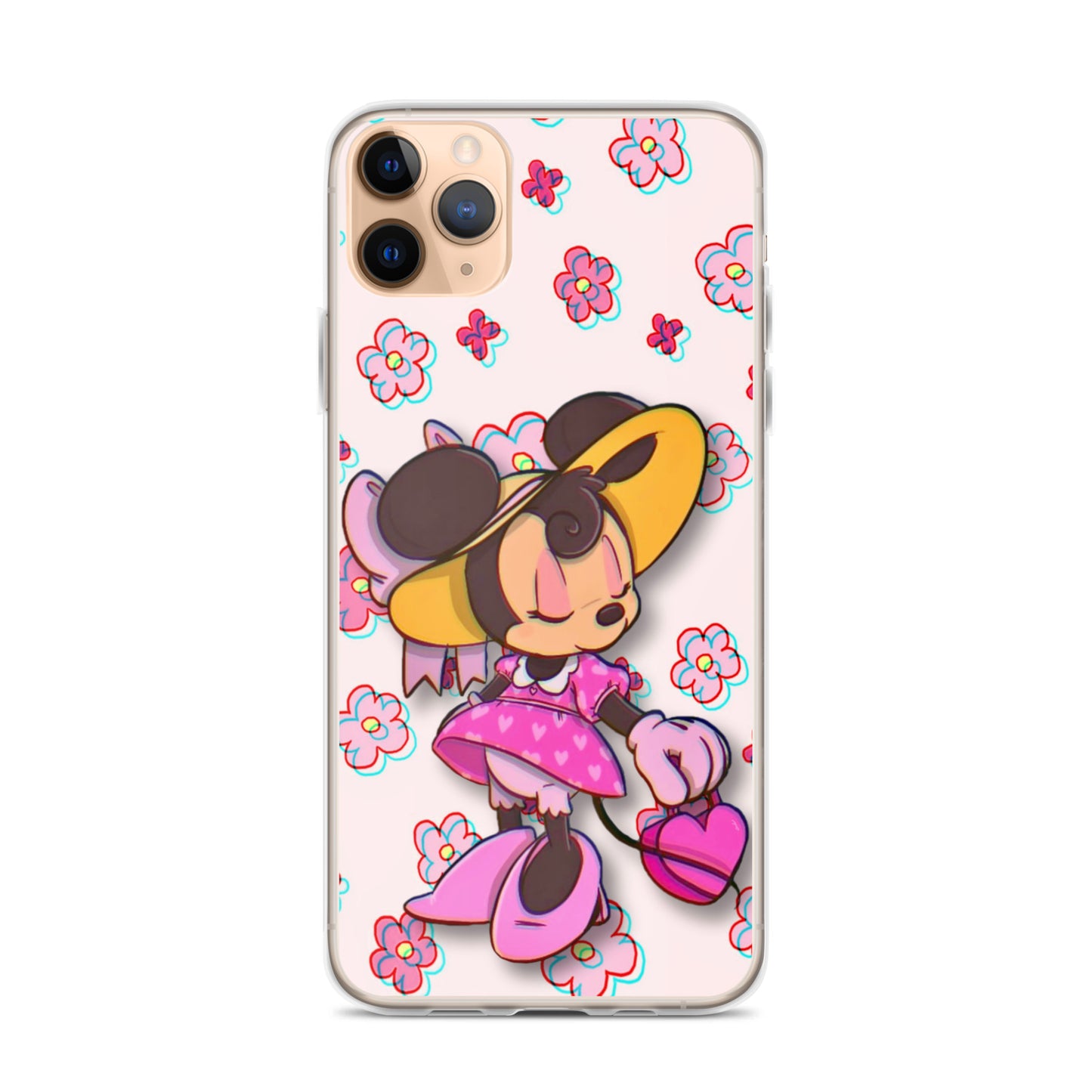 Designer Minnie-Mouse iPhone® Clear Case | Available for most iPhone® models | Wireless Charging Compatible