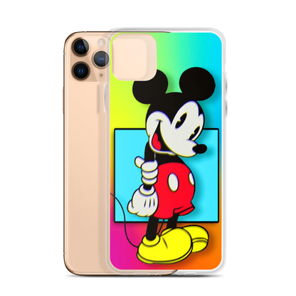 Designer Mickey-Mouse iPhone® Clear Case | Available for most iPhone® models | Wireless Charging Compatible