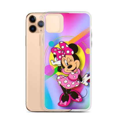 Designer Minnie-Mouse iPhone® Clear Case | Available for most iPhone® models | Wireless Charging Compatible