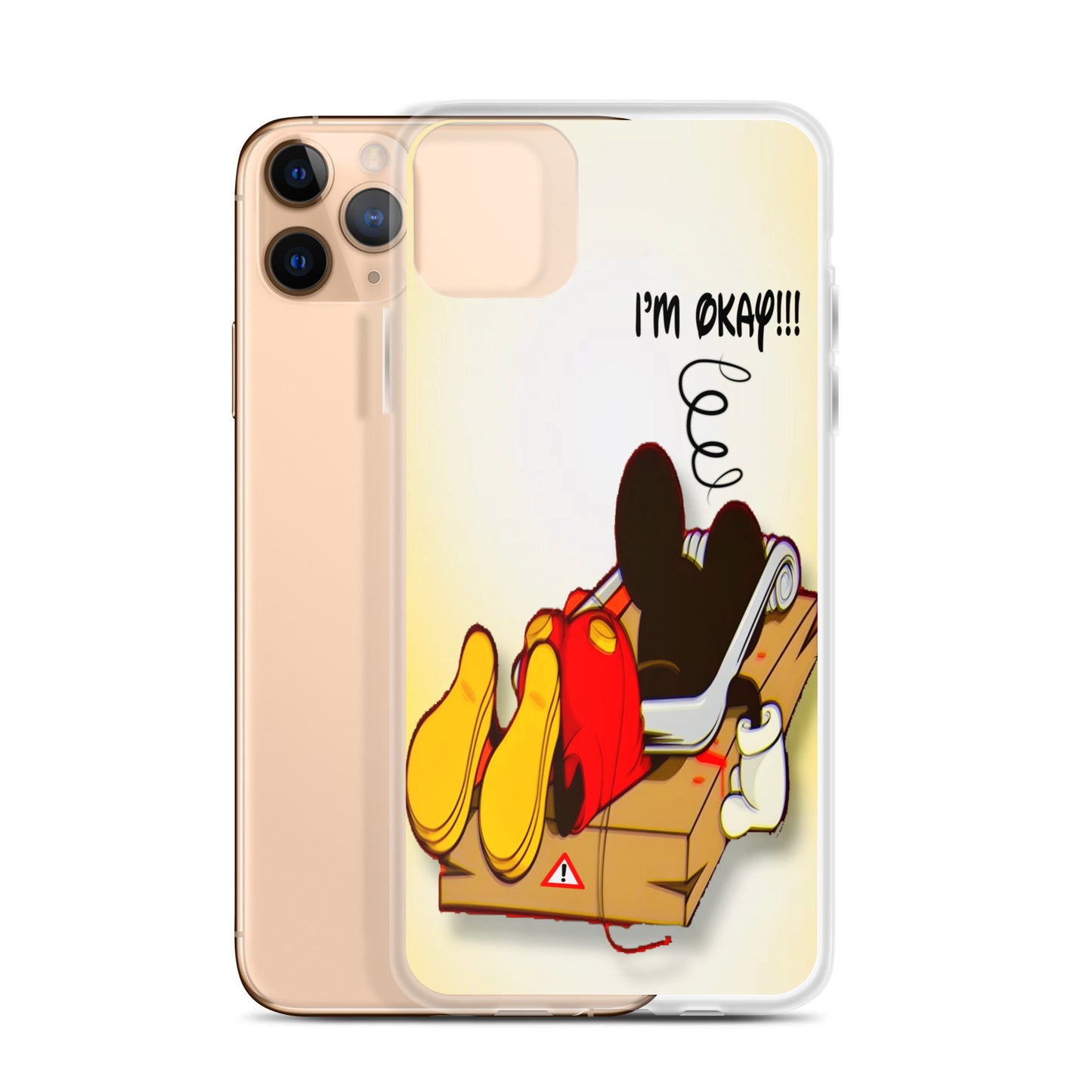 Designer Mickey-Mouse iPhone® Clear Case | Available for most iPhone® models | Wireless Charging Compatible