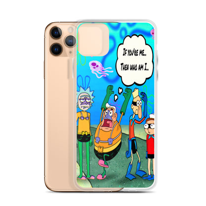 Designer Rick and Morty iPhone® Clear Case | Available for most iPhone® models | Wireless Charging Compatible