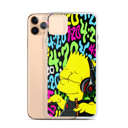 Designer The Simpsons iPhone® Clear Case | Available for most iPhone® models | Wireless Charging Compatible