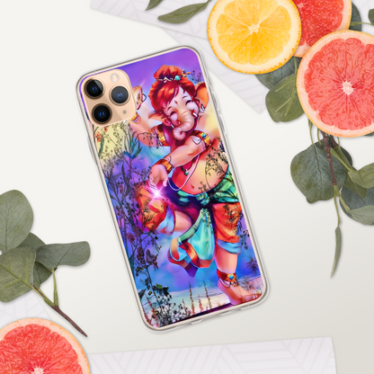 Ganesh Dancing iPhone® Clear Case | Available for most iPhone® models | Wireless Charging Compatible