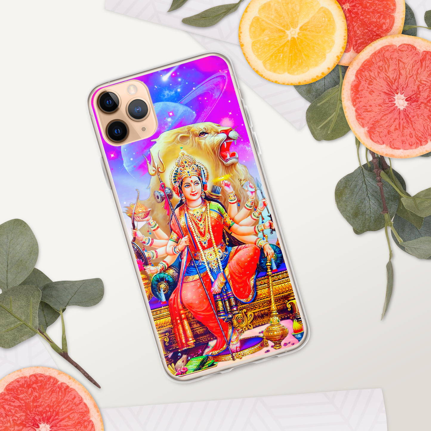 Durga iPhone® Clear Case | Available for most iPhone® models | Wireless Charging Compatible