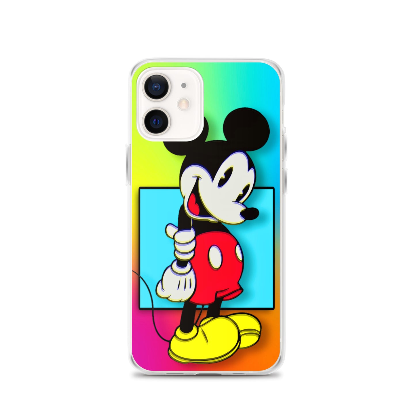 Designer Mickey-Mouse iPhone® Clear Case | Available for most iPhone® models | Wireless Charging Compatible