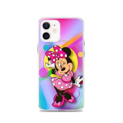 Designer Minnie-Mouse iPhone® Clear Case | Available for most iPhone® models | Wireless Charging Compatible