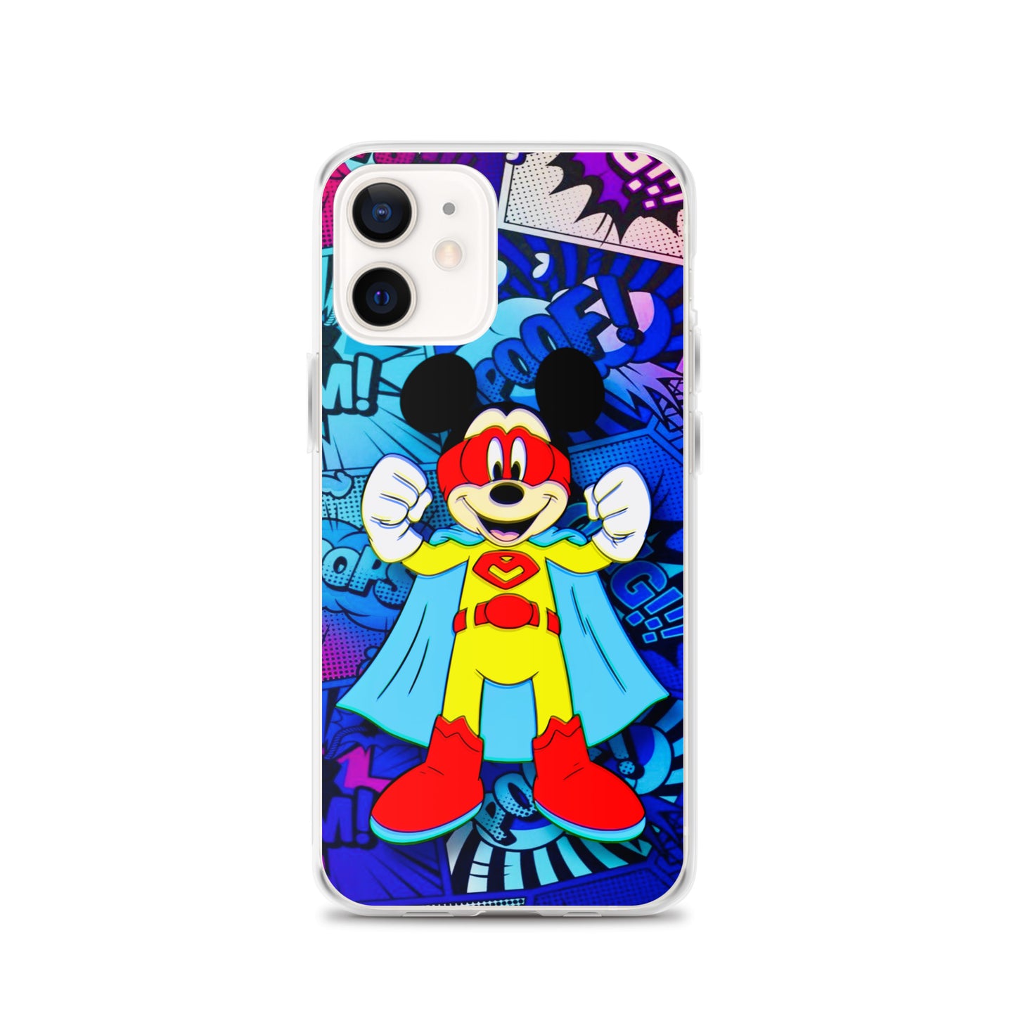 Designer Mickey-Mouse iPhone® Clear Case | Available for most iPhone® models | Wireless Charging Compatible