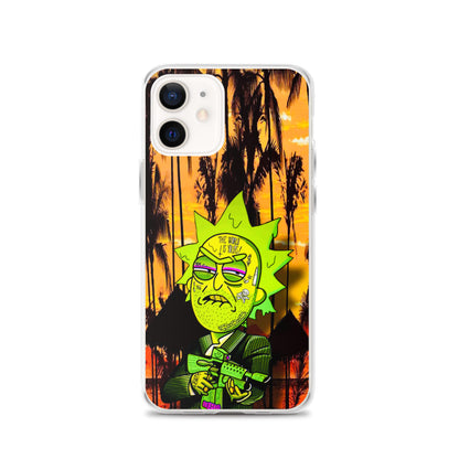 Designer Rick and Morty iPhone® Clear Case | Available for most iPhone® models | Wireless Charging Compatible