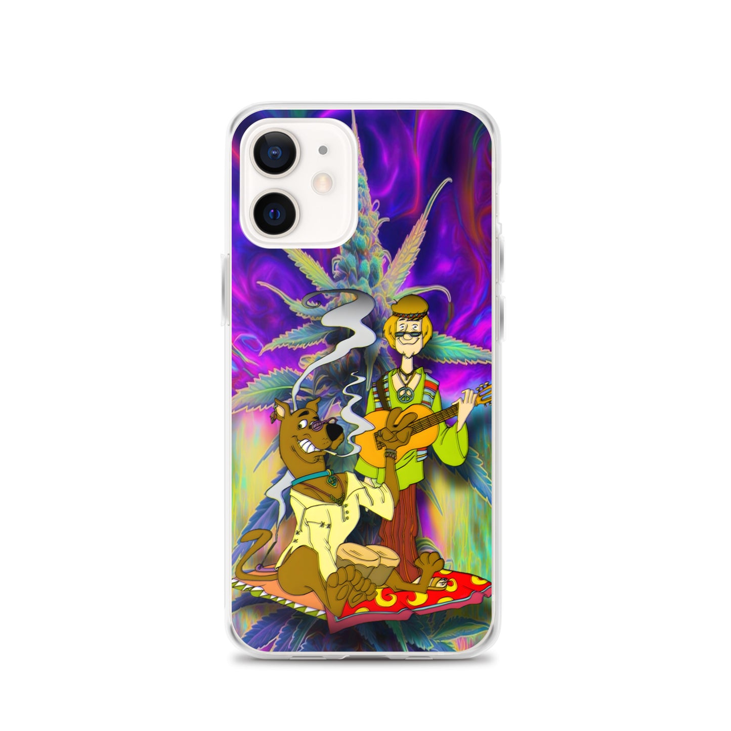 Designer Scooby-Doo and Shaggy iPhone® Clear Case | Available for most iPhone® models | Wireless Charging Compatible