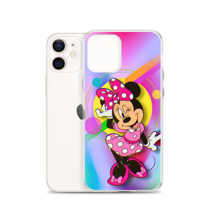 Designer Minnie-Mouse iPhone® Clear Case | Available for most iPhone® models | Wireless Charging Compatible