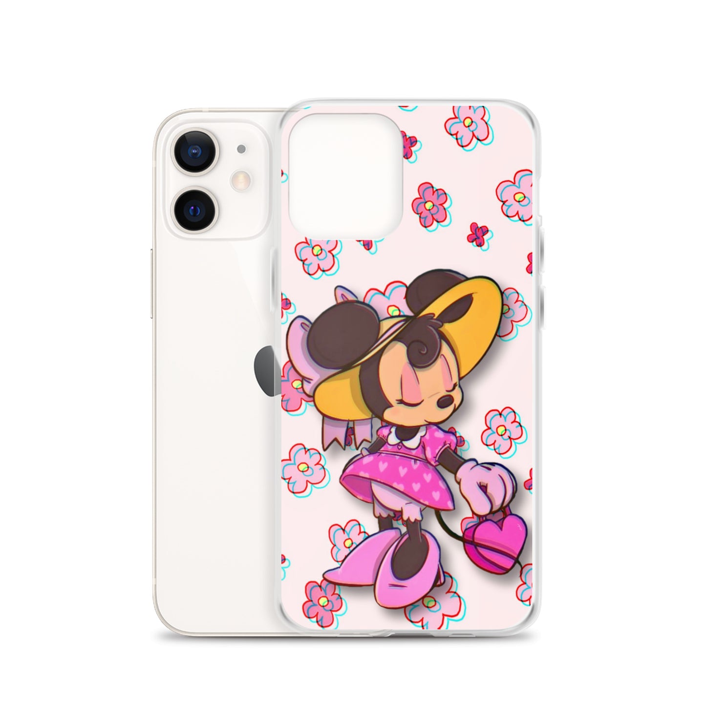 Designer Minnie-Mouse iPhone® Clear Case | Available for most iPhone® models | Wireless Charging Compatible