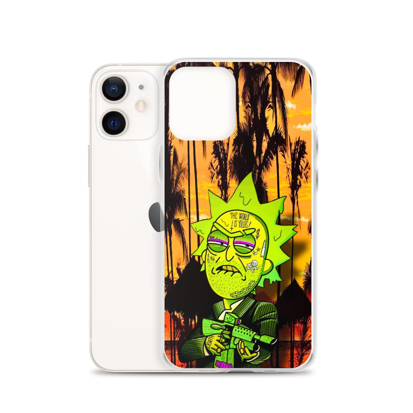 Designer Rick and Morty iPhone® Clear Case | Available for most iPhone® models | Wireless Charging Compatible