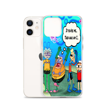 Designer Rick and Morty iPhone® Clear Case | Available for most iPhone® models | Wireless Charging Compatible